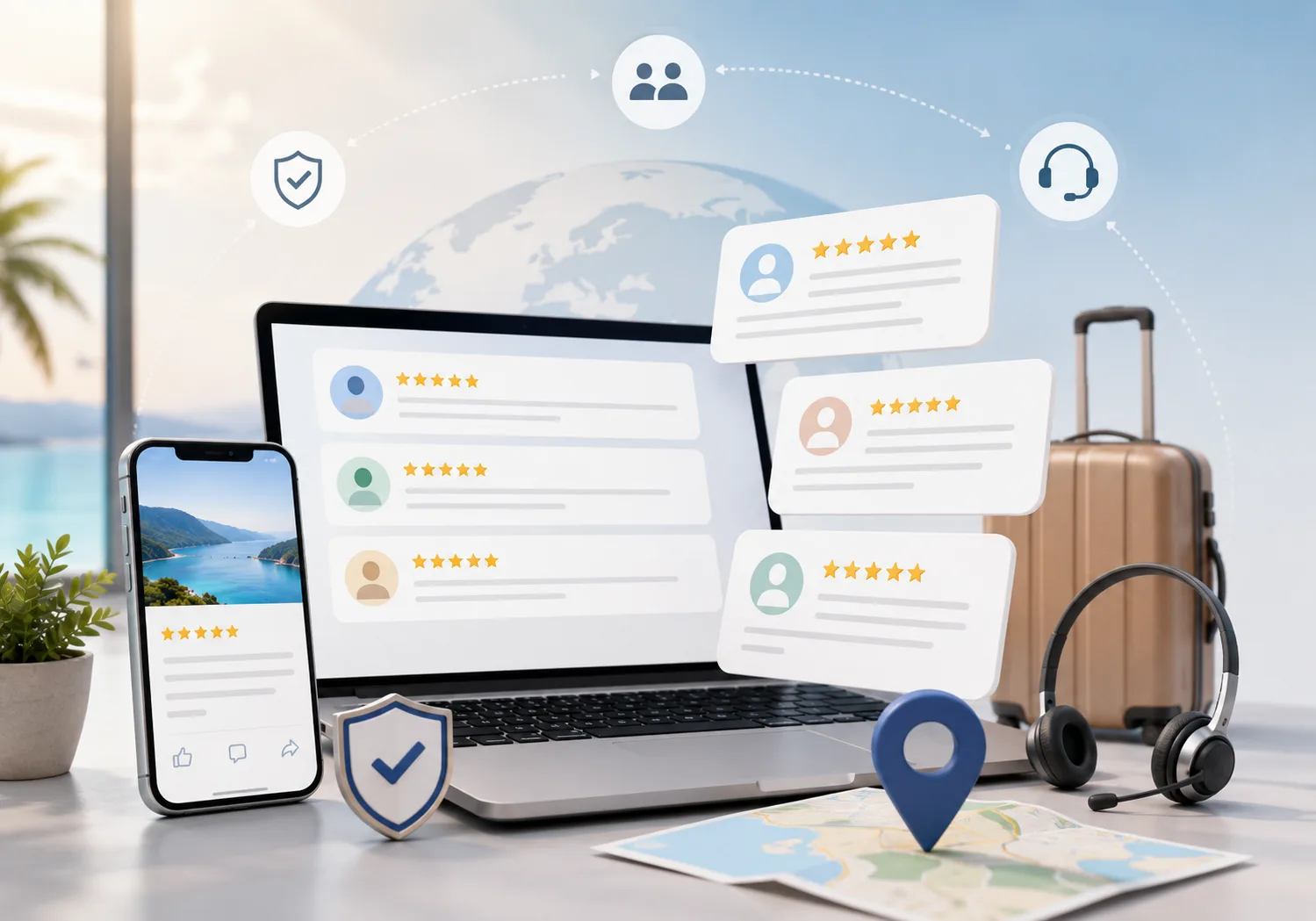 GoCarBook traveller review and trust visual