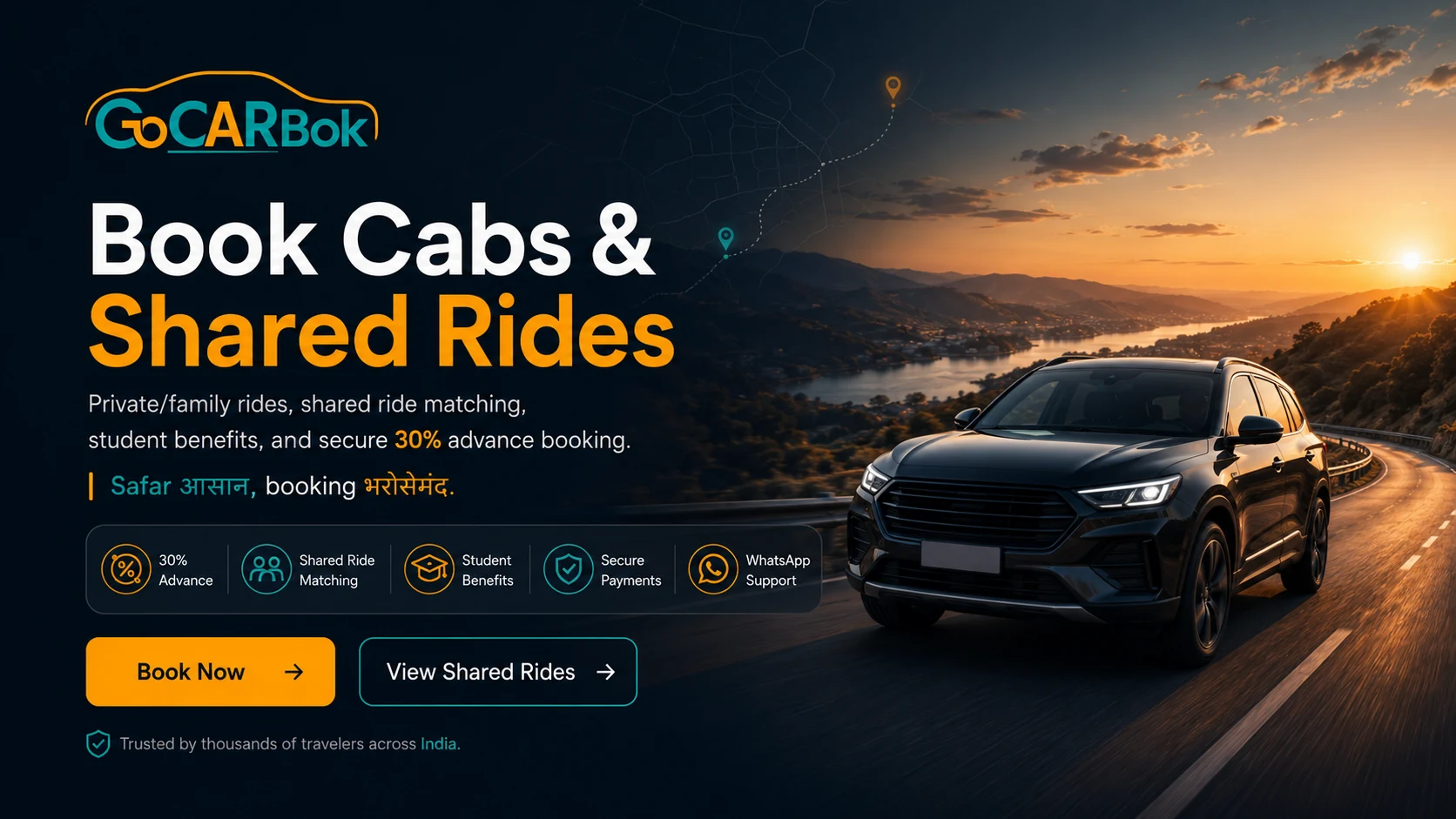 GoCarBook cab travel experience in India
